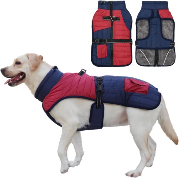 Dog Winter Coat with Belt