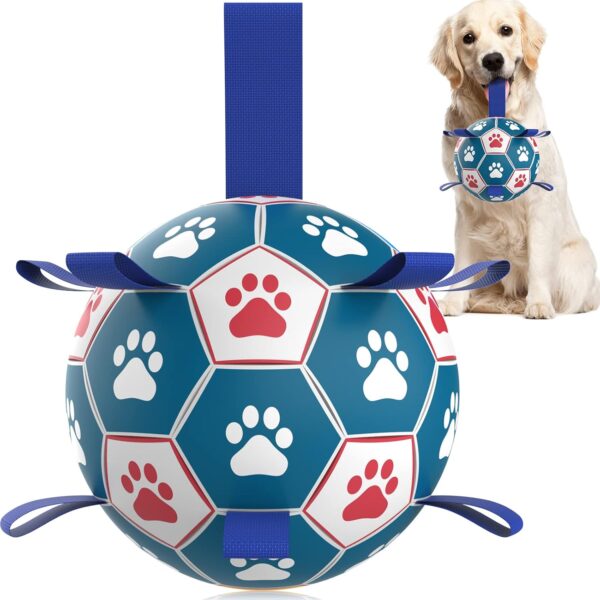 Dog Soccer Ball with Straps