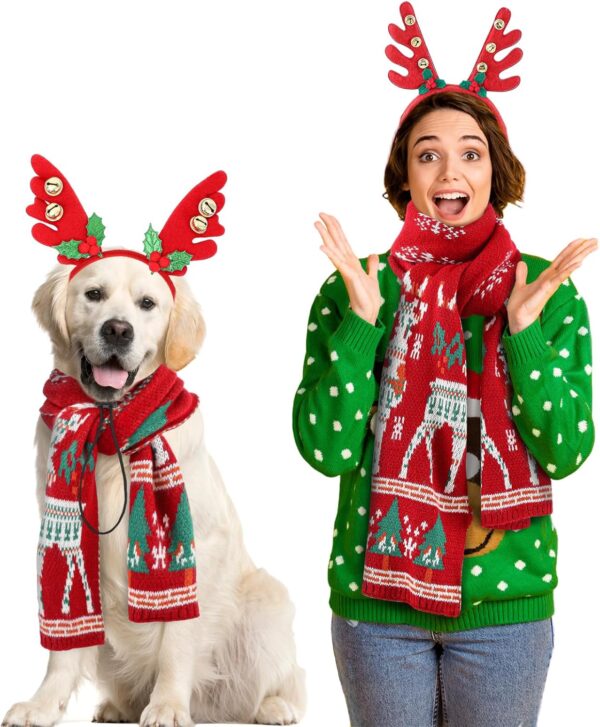 Outfits Dog Reindeer Elk Antlers