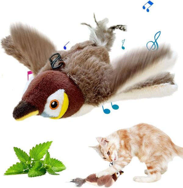 Interactive Chirping Bird Cat Toy